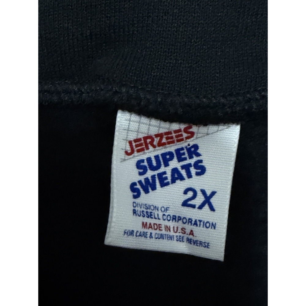 Jerzees Super Sweats Quarter Zip Sweatshirt Mens 2XL NWT Vintage Made In USA - Picture 2 of 13